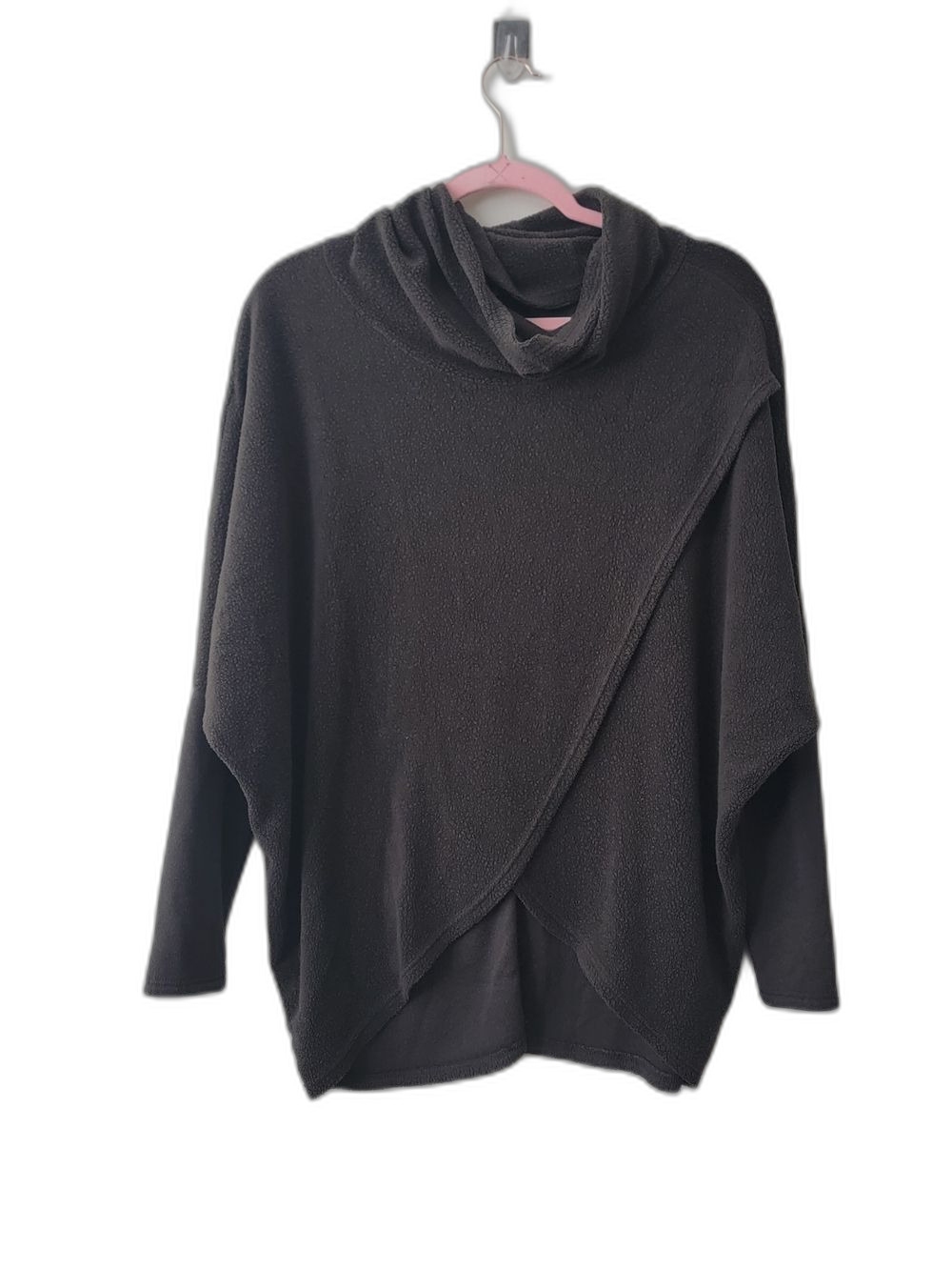 Kay Celine Draped Cowl Neck Sweater Gray Size L Cozy